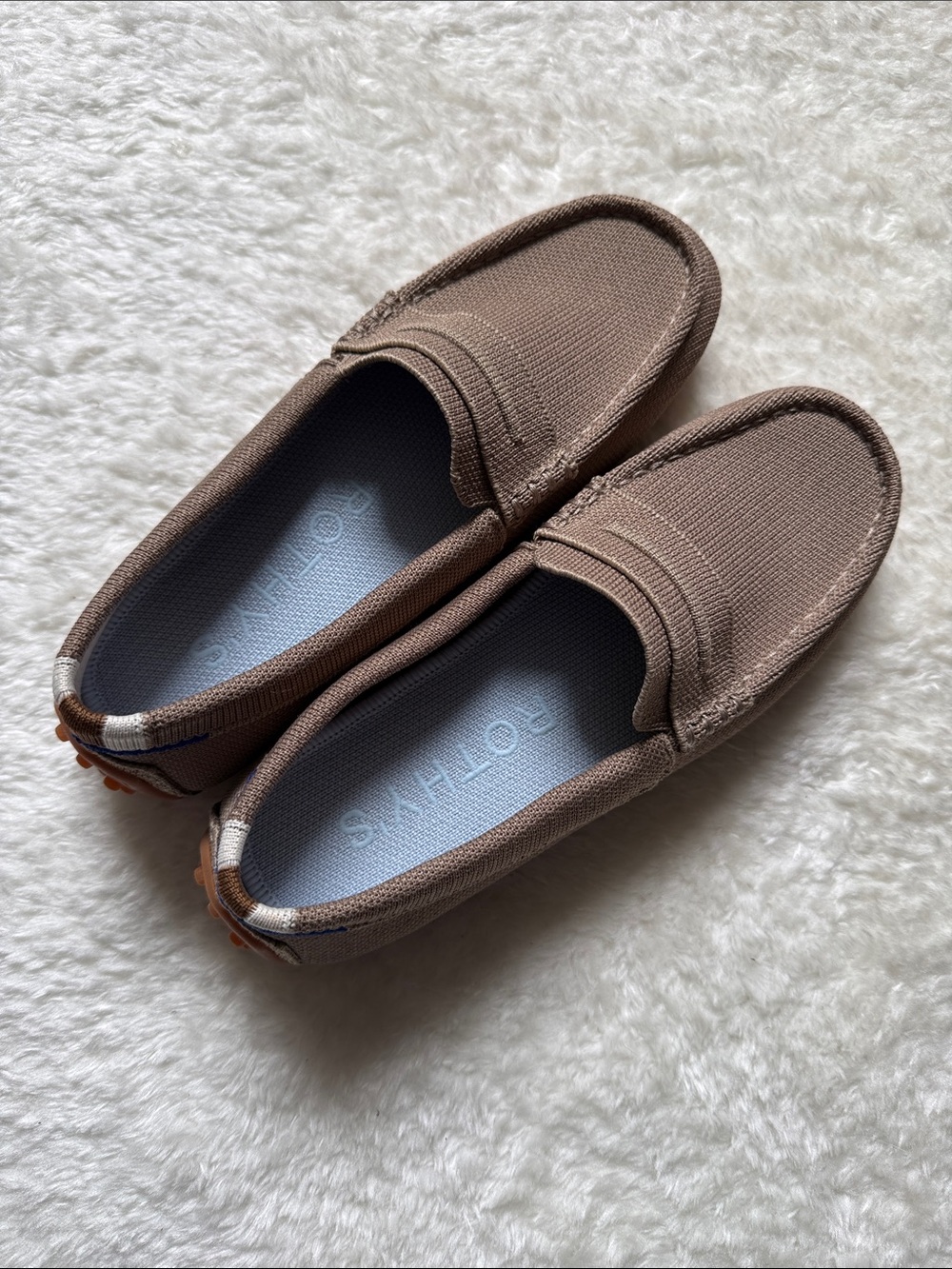 Rothy’s Drivers Taupe Size 5 EUC Loafer